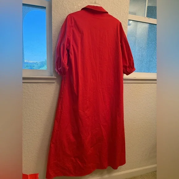 Hermoza Natalia Resort Wear & Quiet Luxury Susanna  Cinched Waist Maxi 💯% Cotton - Picture 11 of 14